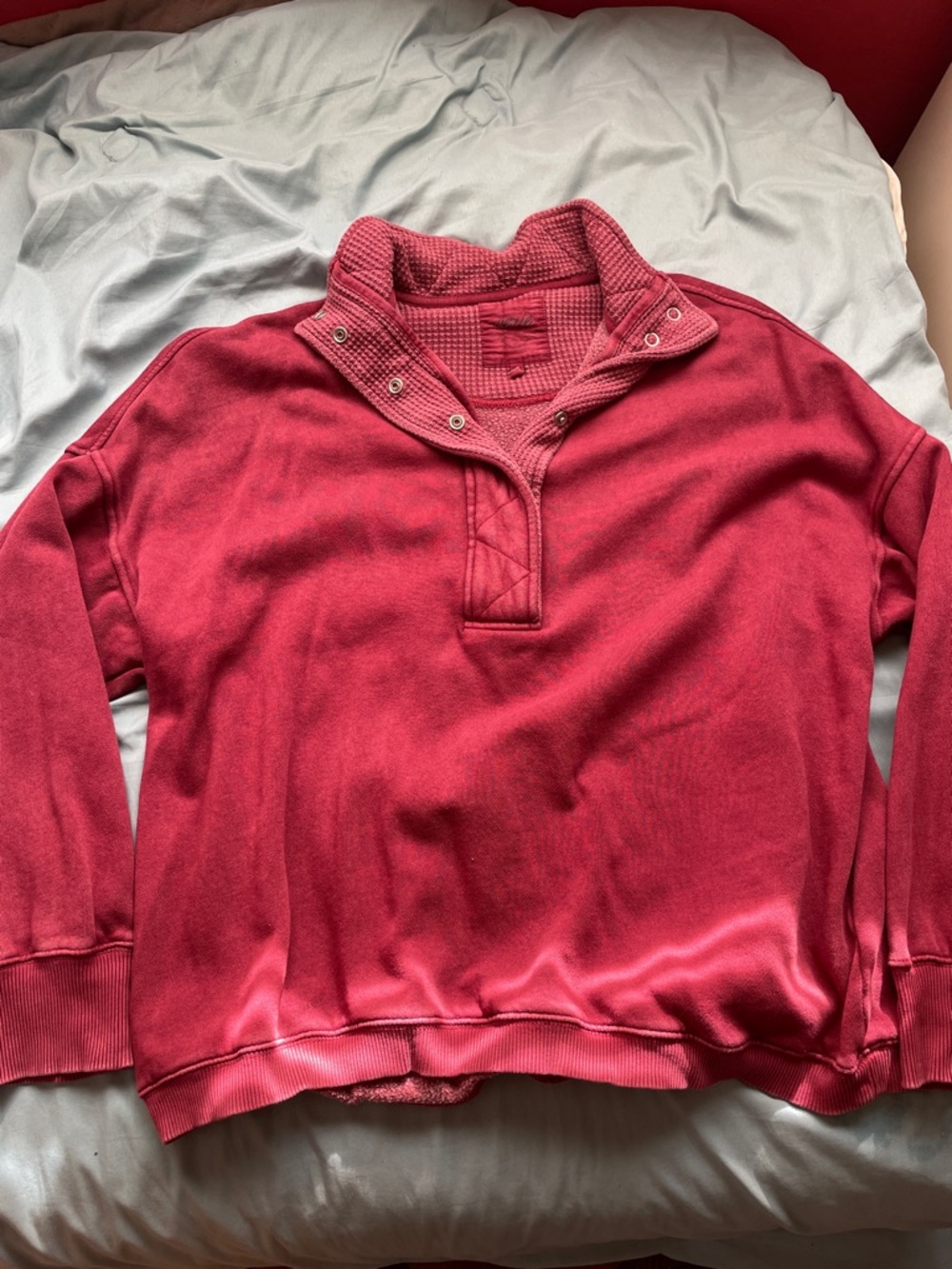 Aerie Snap-Button Funnel Neck Sweatshirt